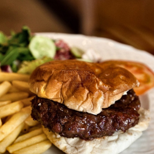 hamburger patatine taverna del ghetto