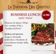 business lunch menù steak taverna del ghetto