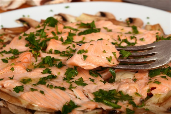 carpaccio salmone marinato