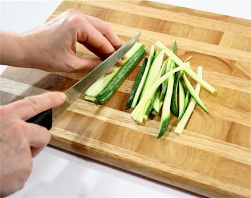 zucchine julienne fritte alla romana