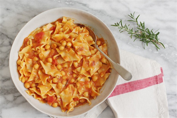 pasta e ceci alla romana