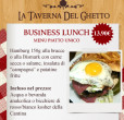 business lunch menù piatto unico Hamburg taverna del ghetto