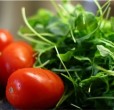straccetti pomodori e rughetta